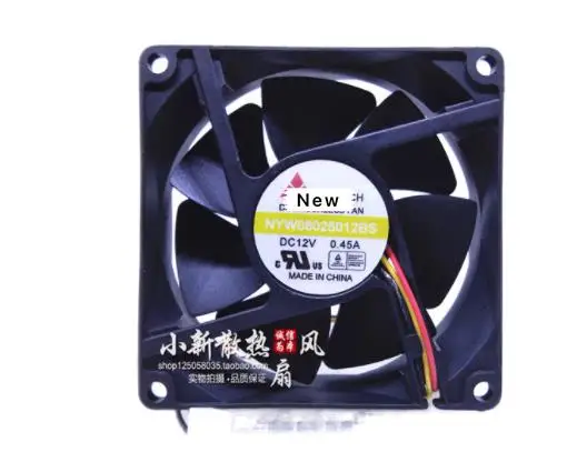 

For Y.S TECH NYW08025012BS DC 12V 0.45A 80x80x25mm 2-wire Server Cooling Fan