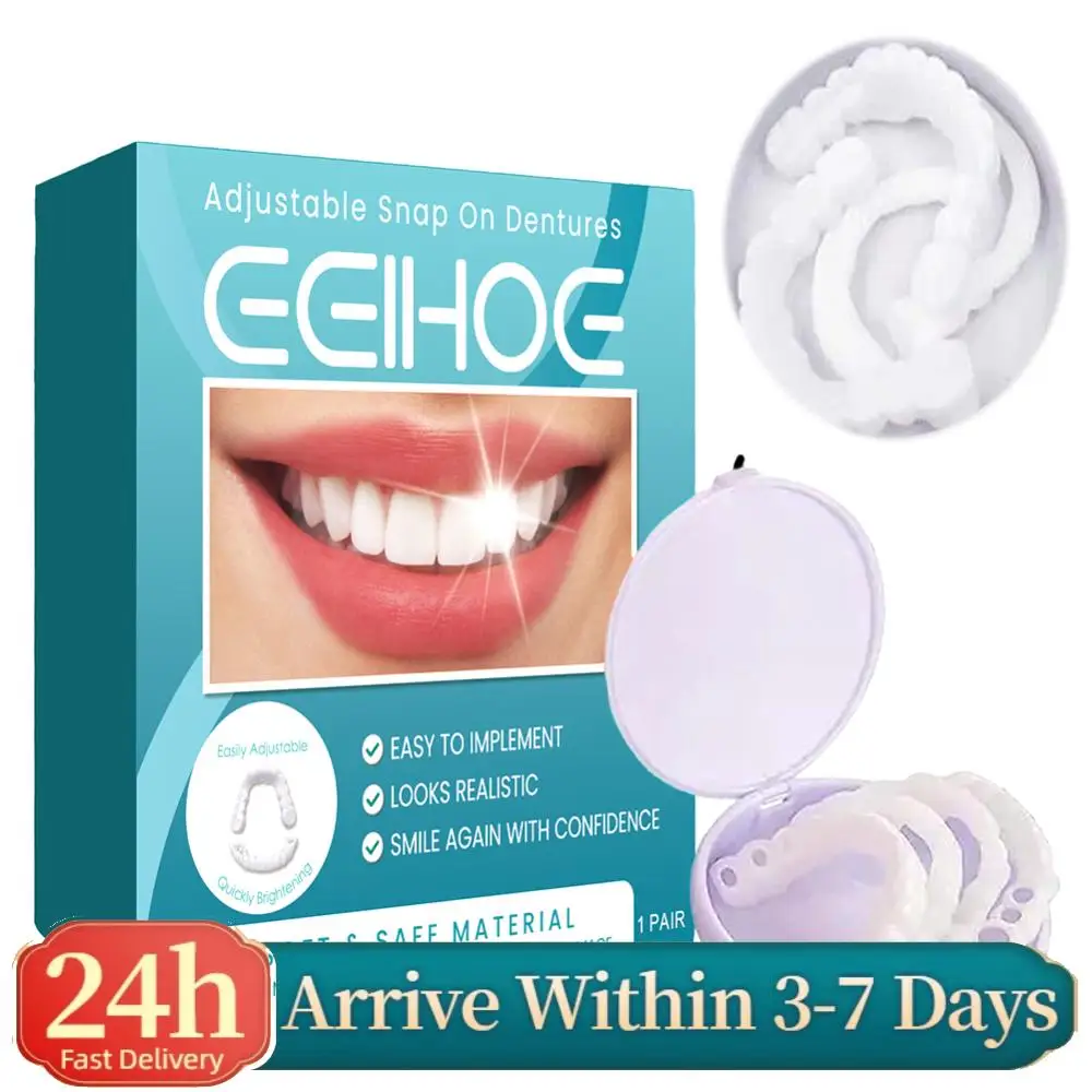 

Adjustable Dentures Teeth Veneers Restoration Dentures Decorate Clip in Veneers Teeth Portable Fake Teeth for Teeth Beauty