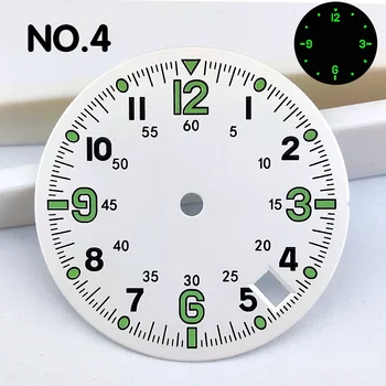 NH35 डायल डिजिटल चमकदार डायल 4.8 बजे सिंगल कैलेंडर विंडो NH35/NH36 मूवमेंट घड़ी पार्ट्स रिप्लेसमेंट एक्सेसरीज़ में फिट बैठता है 8 best sales एनएच35ए डायल - №1