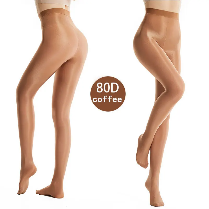 Verstärkte 80D Yoga-Übungstights S M L XL Übergröße Nachtclub-Sänger-Performance-Strümpfe Bühnenstrumpfhose Hohe Qualität