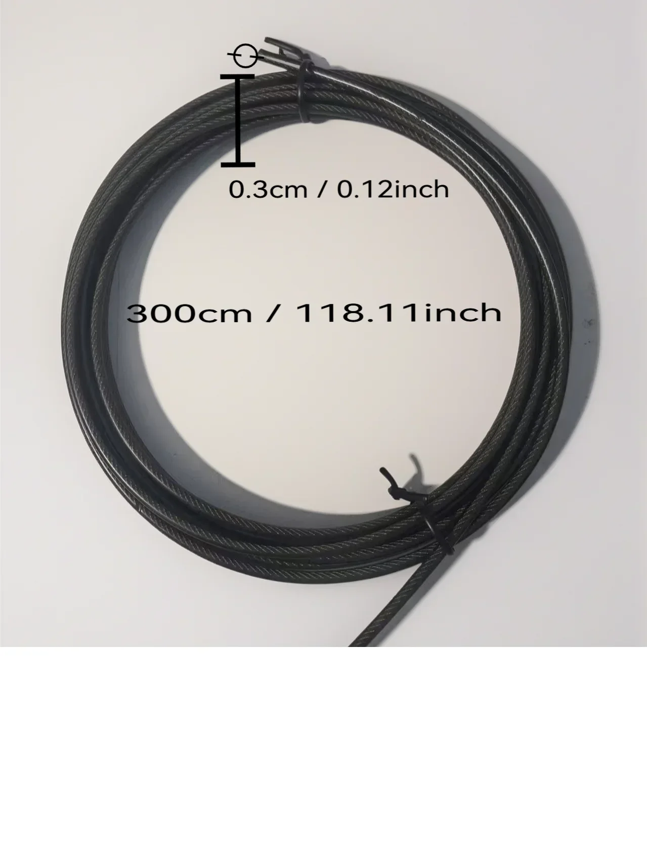 

Комплект из 3 стальных тросов с резиновым покрытием 3.0