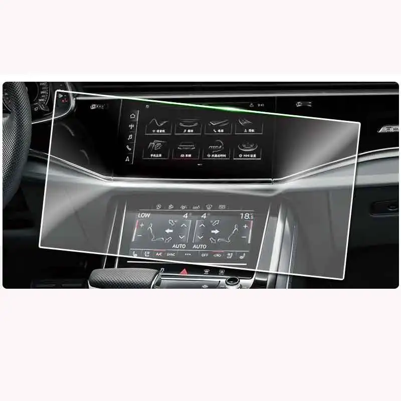 

Для Audi Q7 Q8 2020 2021 Автомобильная GPS-навигация ЖК-экран Защитная пленка из закаленного стекла Автомобильная внутренняя защитная пленка против царапин