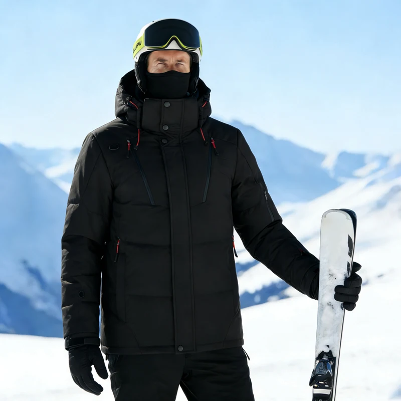 

Ski Suit Men Camping Mountain Ski Jacket Ski Pants Warm Windproof Down Jacket Winter Overalls Outdoor Sports Snowboard Clothing