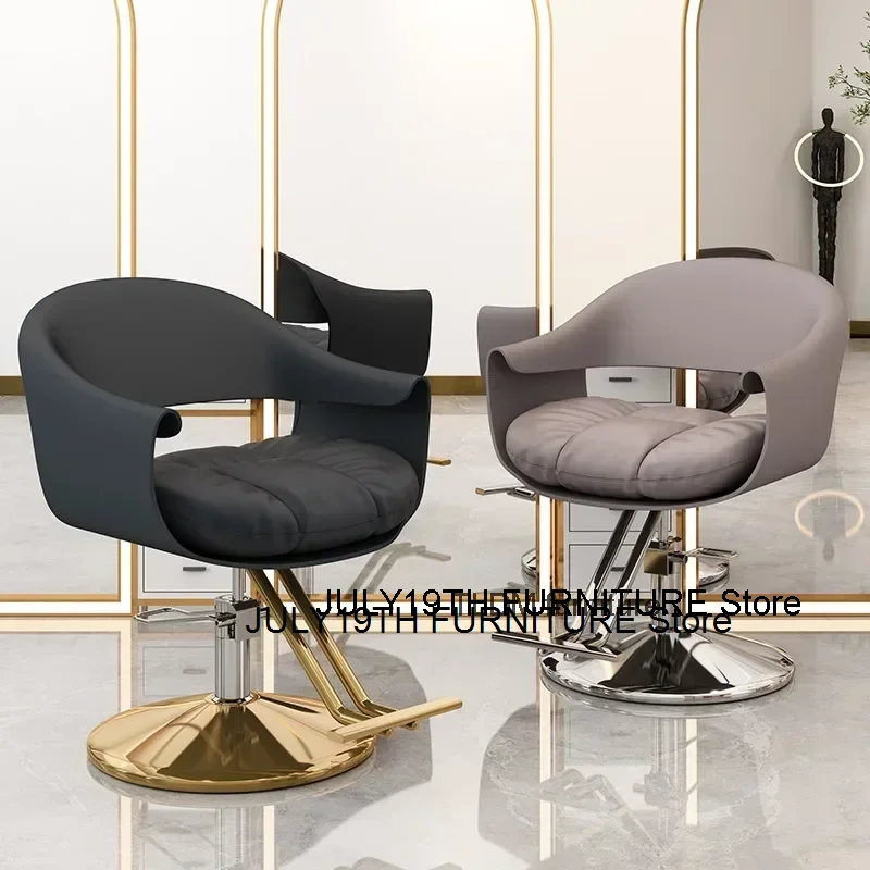 Professional White Barber Chair Beauty Salon Cosmetic Swivel Tattoo Chair Manicure Hairdressing Sedia Barbiere Furniture HD50BC