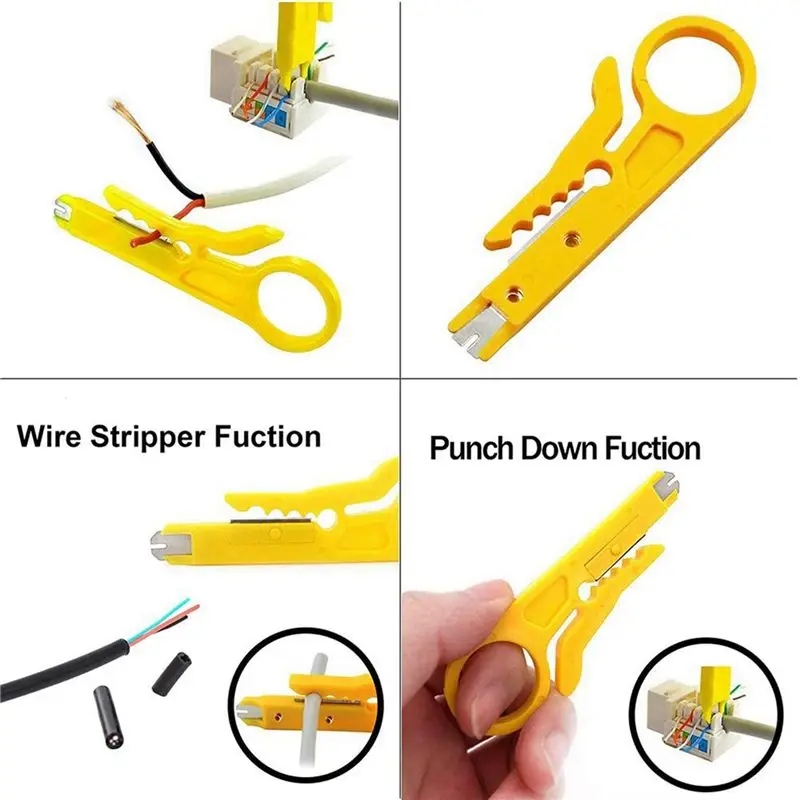 Y42A-6X Punch Down Tool IDC RJ45 RJ11 Cat5e Cat6 Network Telecom Phone Cable Socket Impact Terminal Insertion Tools