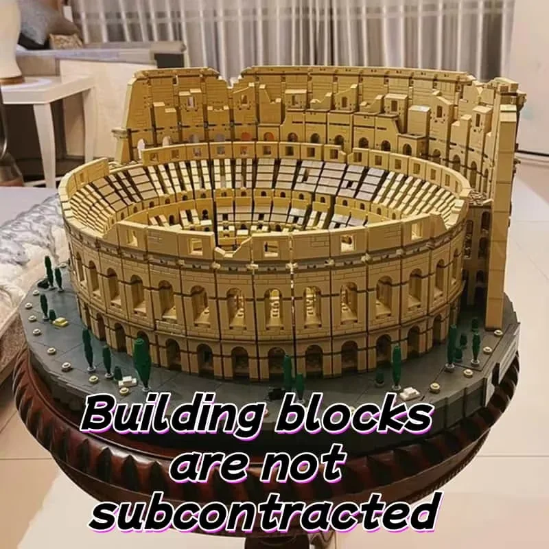 MOC 9036PCS 10276 Römische Kolosseum Architektur Bausteine Italien Stadt Modell Display Set Perfektes Geschenk und Heimdekoration