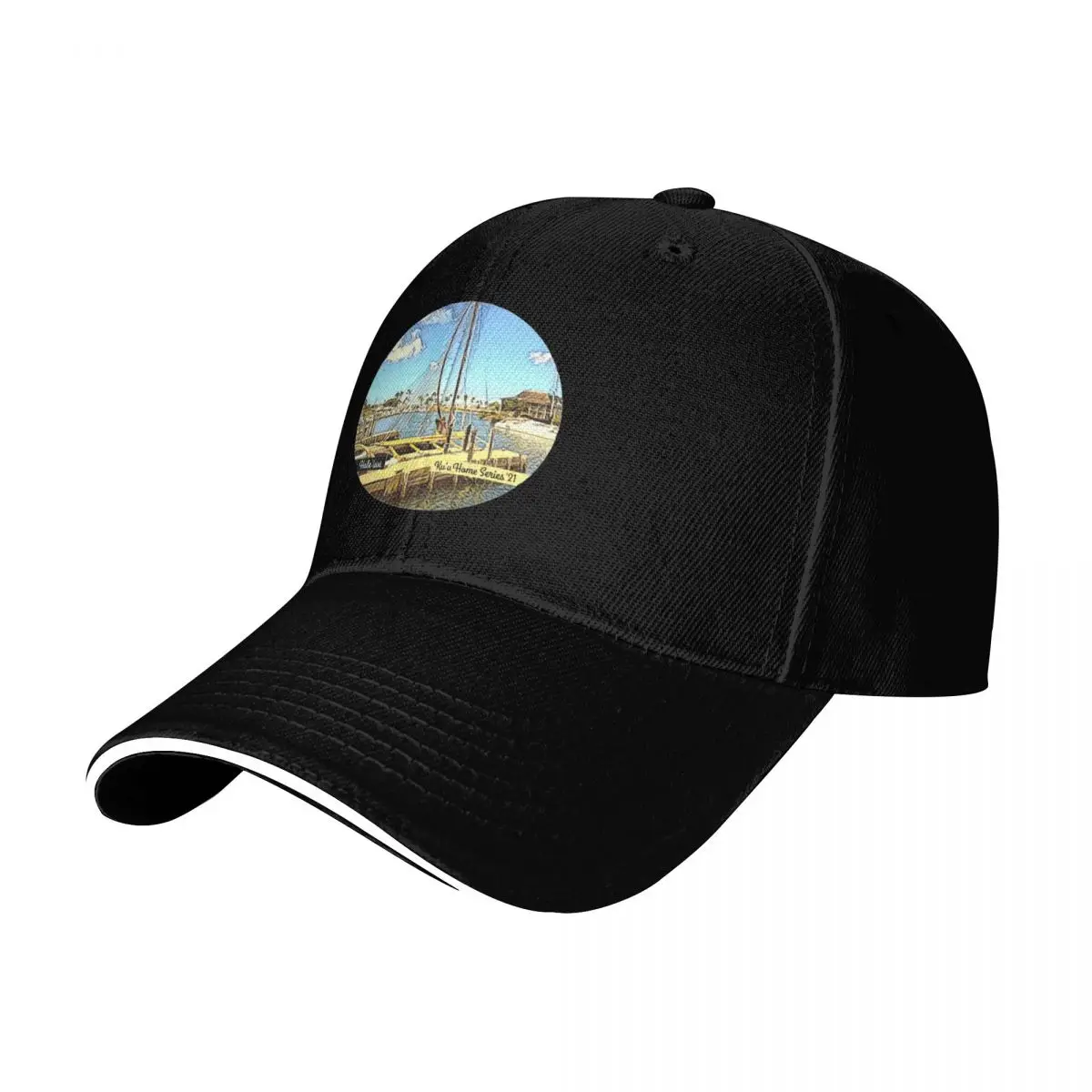 Ku'u Home Series: Hale'iwa Boat Harbor Baseball Cap Gift for Him Her Casual Daily Wear Quick Dry Performance