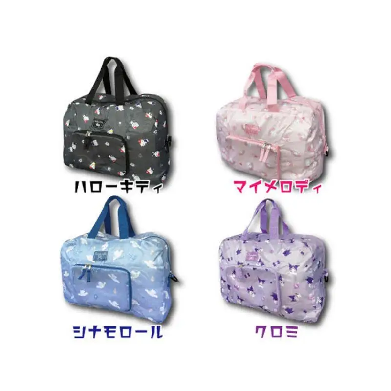 Bolsa de viaje de Anime Hello Kittys, bolsa de almacenamiento con estampado de dibujos animados Sanrios, plegable, puede ser condón, carrito, bolsa de almacenamiento, bolsa ligera portátil para descenso