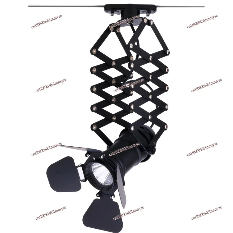 Retractable Track Strip Cob Retro Track Light Clothing Store Decoration Industrial Style Retro Light Dimmable