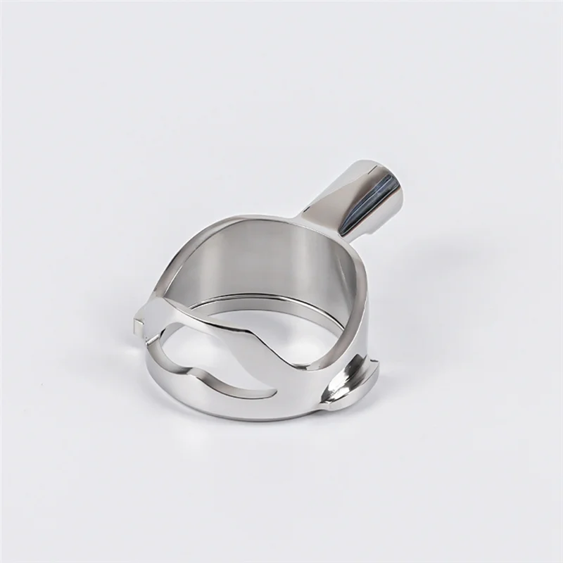 

ABKR-58Mm Hollow Design Coffee Handle For E61 Brewing Head Coffee Machine Stainless Steel Bottomless Extraction Handle