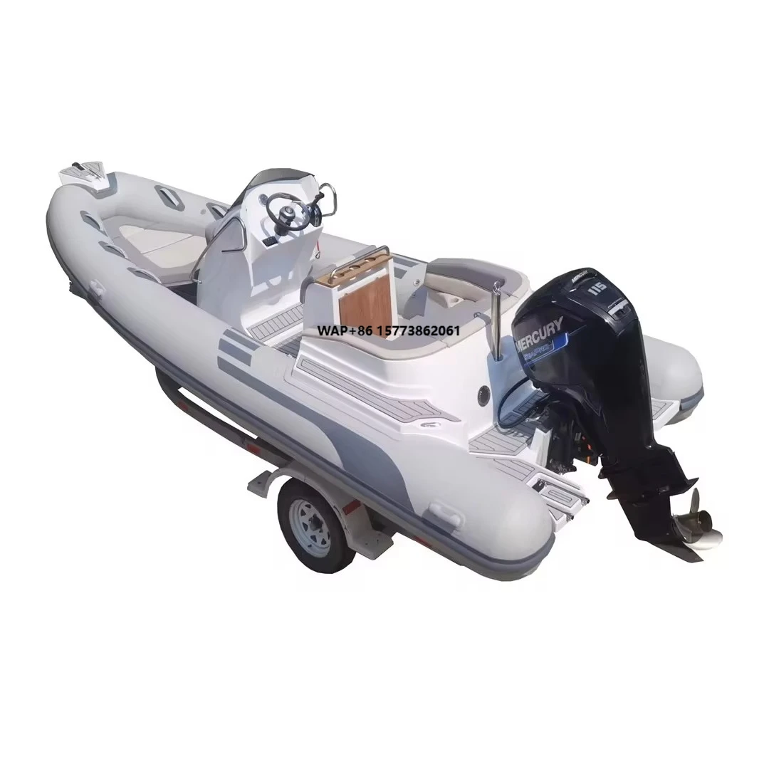 19ft RIB 580 Fiberglass Hull Hypalon Orca Pvc Inflatable RIB Boat for Sale