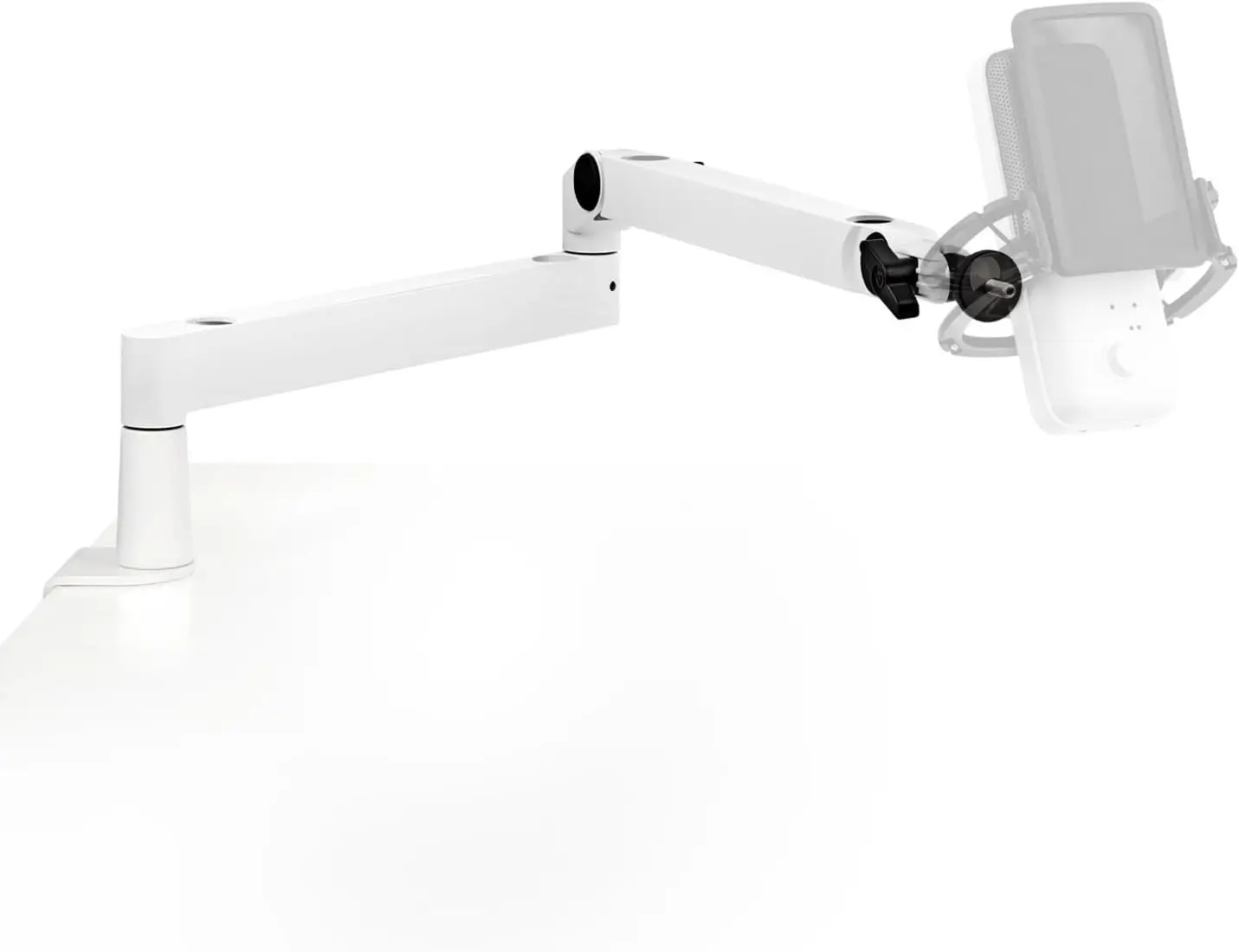 Premium Low Profile Microphone Arm with Cable Management, Desk Clamp, Fully Adjustable for Podcast, Streaming, Gaming
