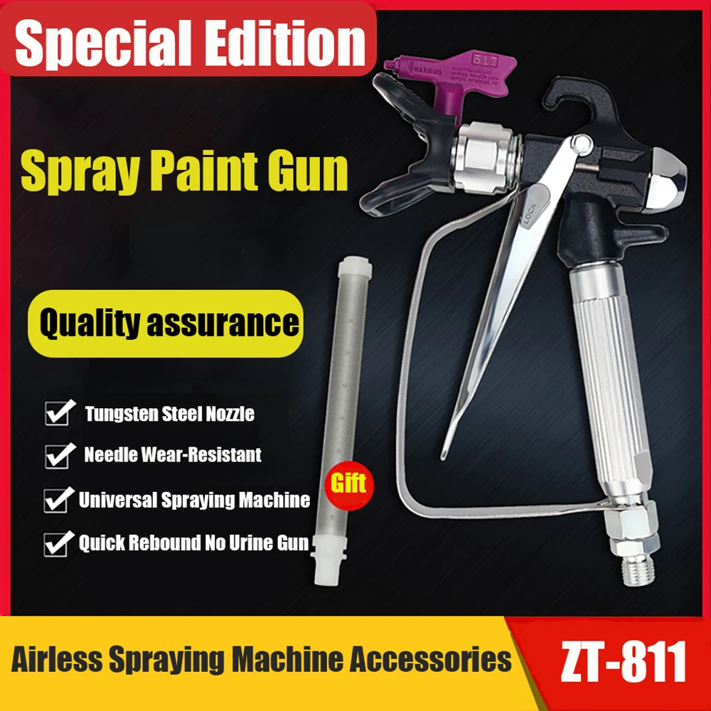 

New High-Pressure Spray Gun Equipped With 517 Nozzle Working Pressure 3600PSI 1/4 Inch Thread Suitable For Spraying Machines