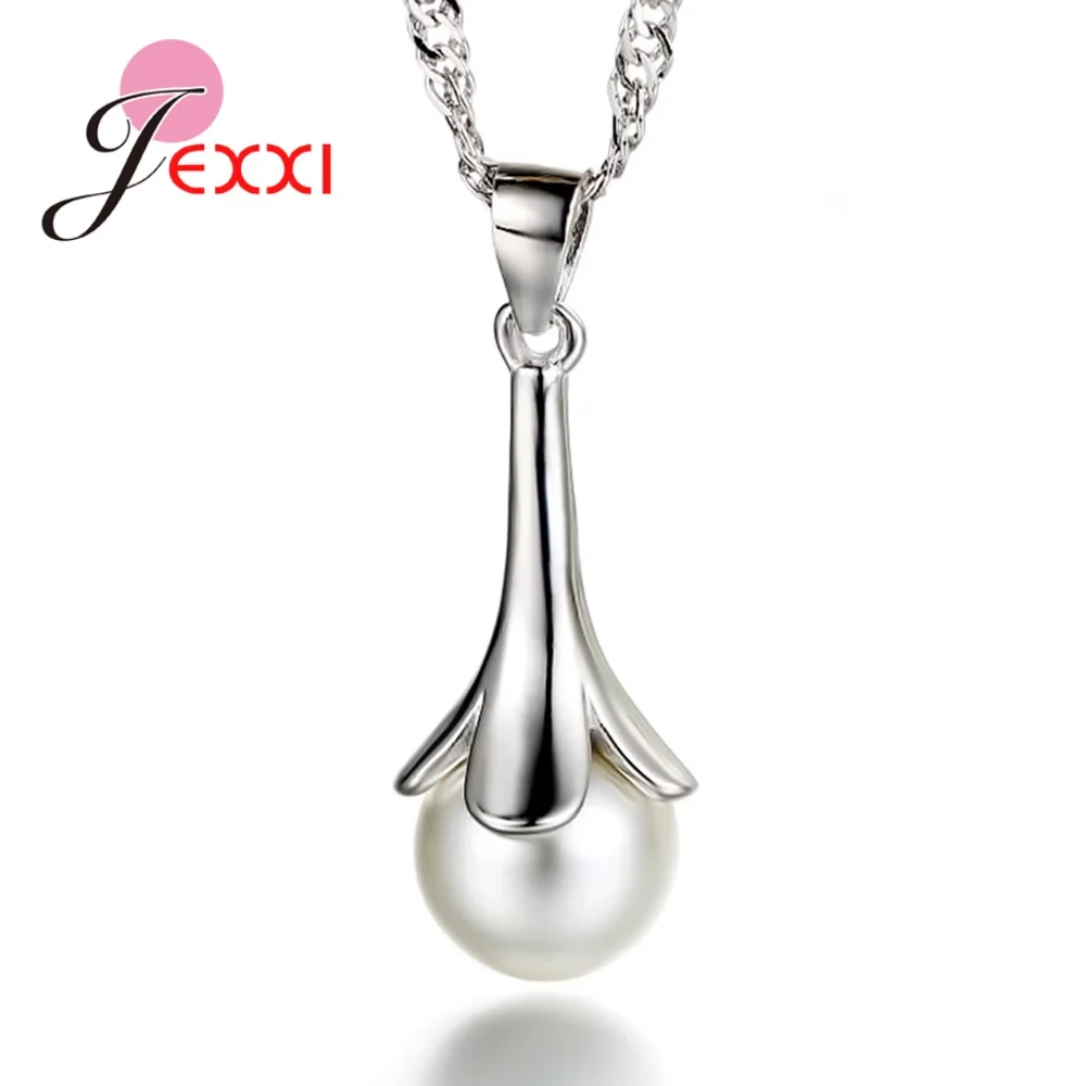 Top Brand 925 Sterling Silver Jewelry Sets Opal Drop Earrings Concise Pendant Necklaces For Women Korean Trend Joyas Lovers Gift view 3