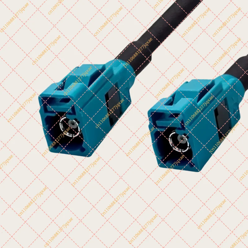 FAKRA Z Female to Female Cable Assembly | RG58 Double Shielded Video Wire for Truck Cameras