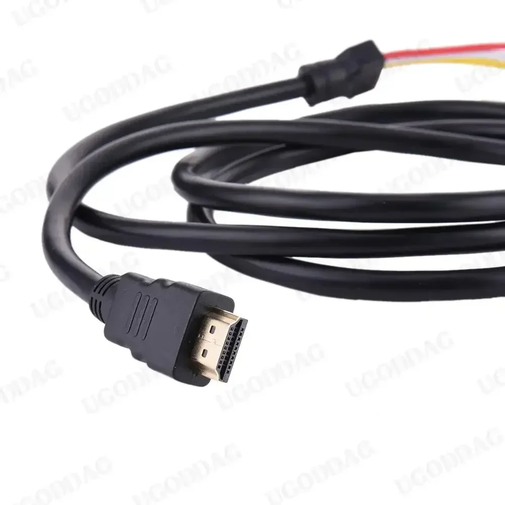 HDMI-compatible Male To 3 RCA Video Audio AV Adapter Cable 3RCA Stereo Converter Component For TV Set-Box DV DVD PC