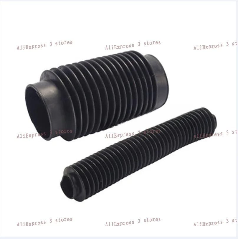 

30mm 40mm 50mm 70mm 80mm Inner Diameter Machinery Black Rubber Flexibility Corrugated Sleeve Bellows 1PC