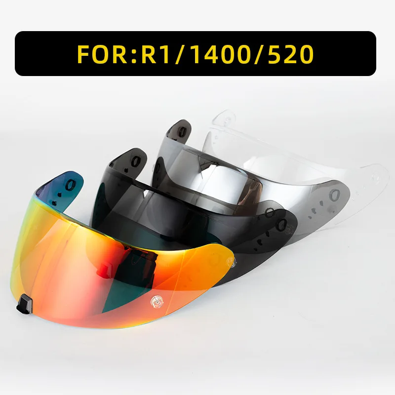 

Helmets Visor for Scorpion Exo 1400 Carbon R1 EXO 520 391 KDF-16-1 Motorcycle Helmet Lens Visor Plating Uv Protection Sunglasses