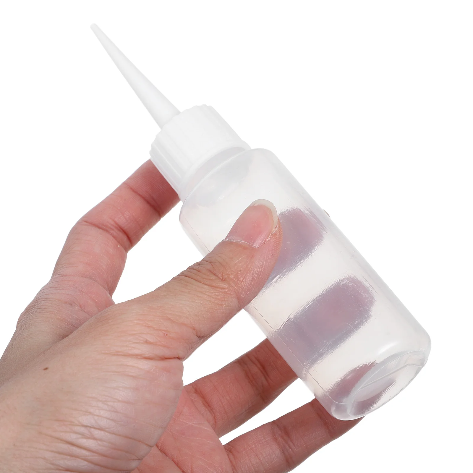 

4pcs 50Ml Plastic Squeeze Bottles For Glue Dispense Liquid Storage Precision Tip Diy Craft Projects Lab Use Safe Material