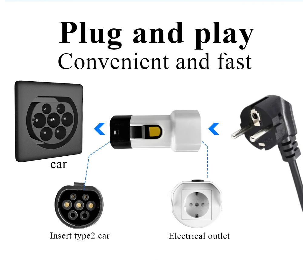 V2L Entlader für Typ 2 Auto Entladung EV Adapter Unterstützung MG BYD Geely EX5 Jaecoo7 Omoda 9 Entladung V2L Fahrzeug zu Belastung Typ 2 – Detail 2