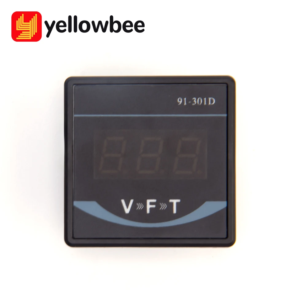 91L4 91301D AC 0-150V 250V 300V 450V Multi functional Digital Voltage Display Meter Voltmeter Gauge 3 in 1 Frequency Time VFT