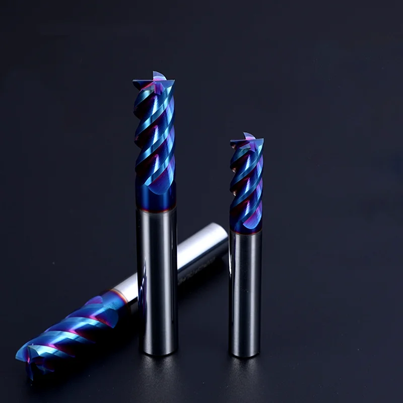 

HRC70 4F фреза с твердосплавным покрытием, вольфрамовый инструмент, обработка с ЧПУ, концевая фреза, комплект фрез, фрезерные станки