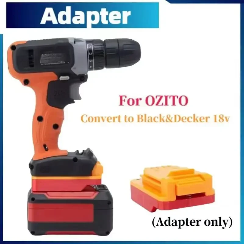 Ozito Lithium Battery Adapter Converter Conversor para Black Decker Power Ferramentas sem Escova Apenas Adaptador 18v