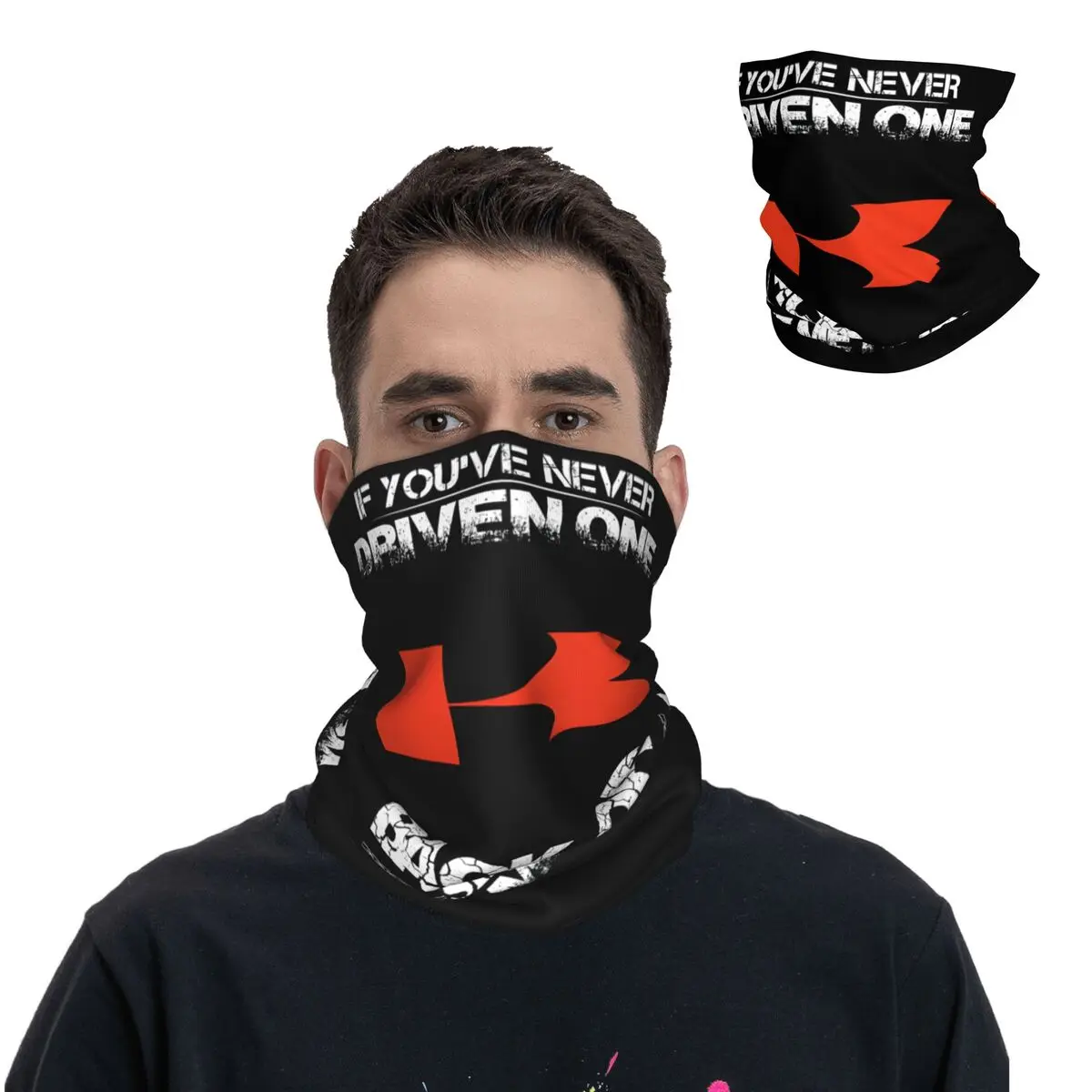 BACK OFF Bandana Neck Cover Motorcycle Club Kawasakis Racing Team Wrap Scarf Balaclava Hiking Unisex Adult Windproof