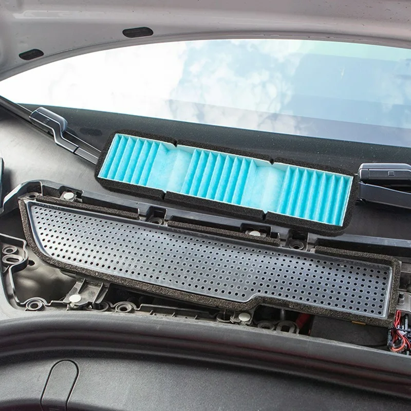 

Автомобильный воздухозаборный фильтр для Tesla Model 3 2019-2020, крышка решетки, накладка на впускное отверстие, аксессуары для защиты внутреннего внешнего воздушного потока