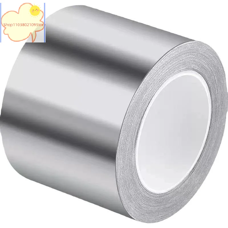 【HT】5/3/1pcs Kitchen Aluminum Foil High-Temperature Tape Cooktop Self-Adhesive Greaseproof Stickers Moisture-Proof Waterproof