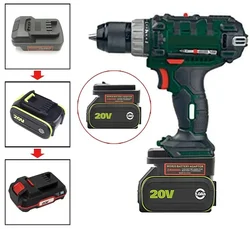 Adapter Converter for Worx 5 Pin 20V Lithium Battery Convert to for Parkside 20V Lithium Battery Electric Power Tool Drill Use