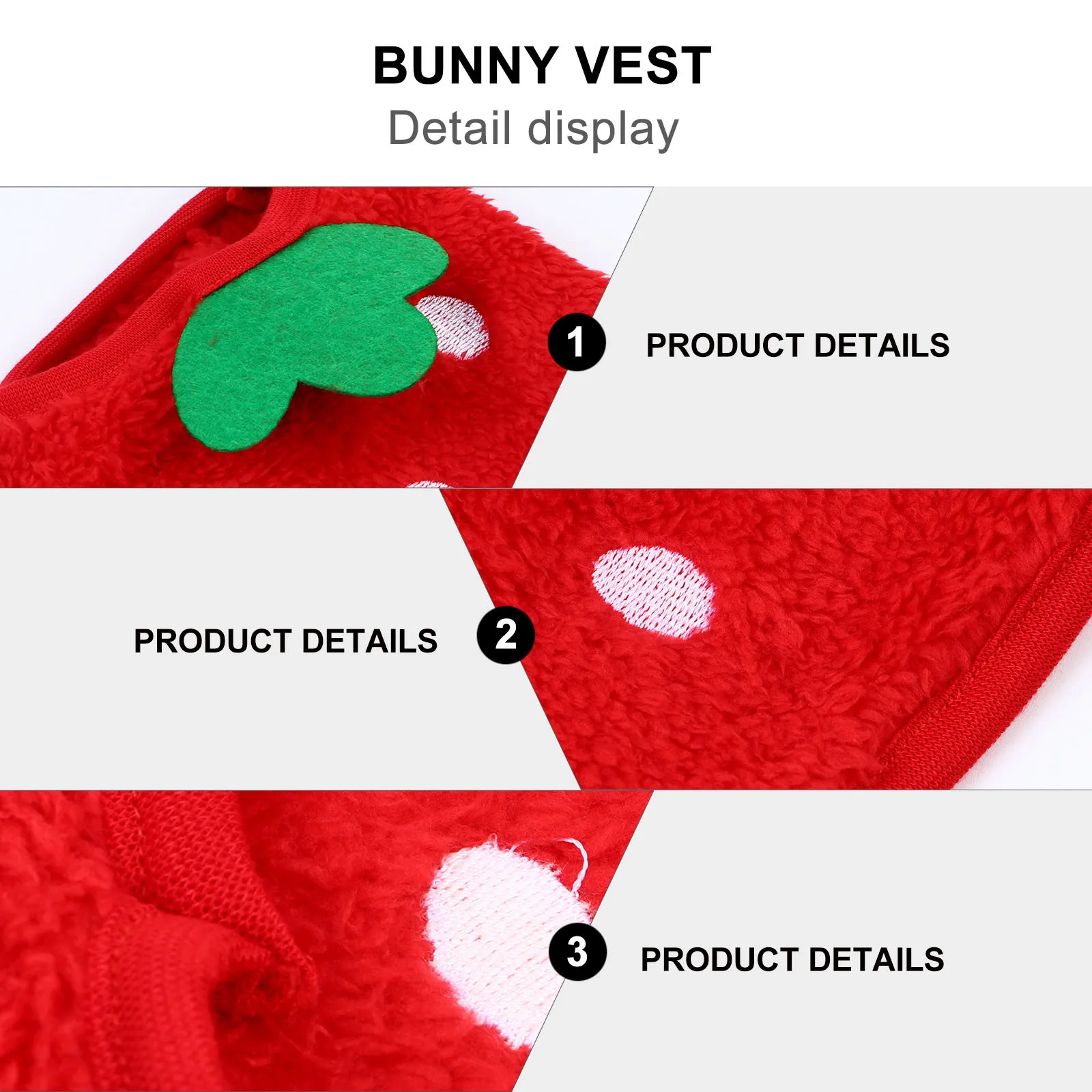 

Adorable Small Pet Costume Vest Hoodie Made of High Quality Coral Fleece for Bunny Guinea Pig Rabbit Chinchilla Rat