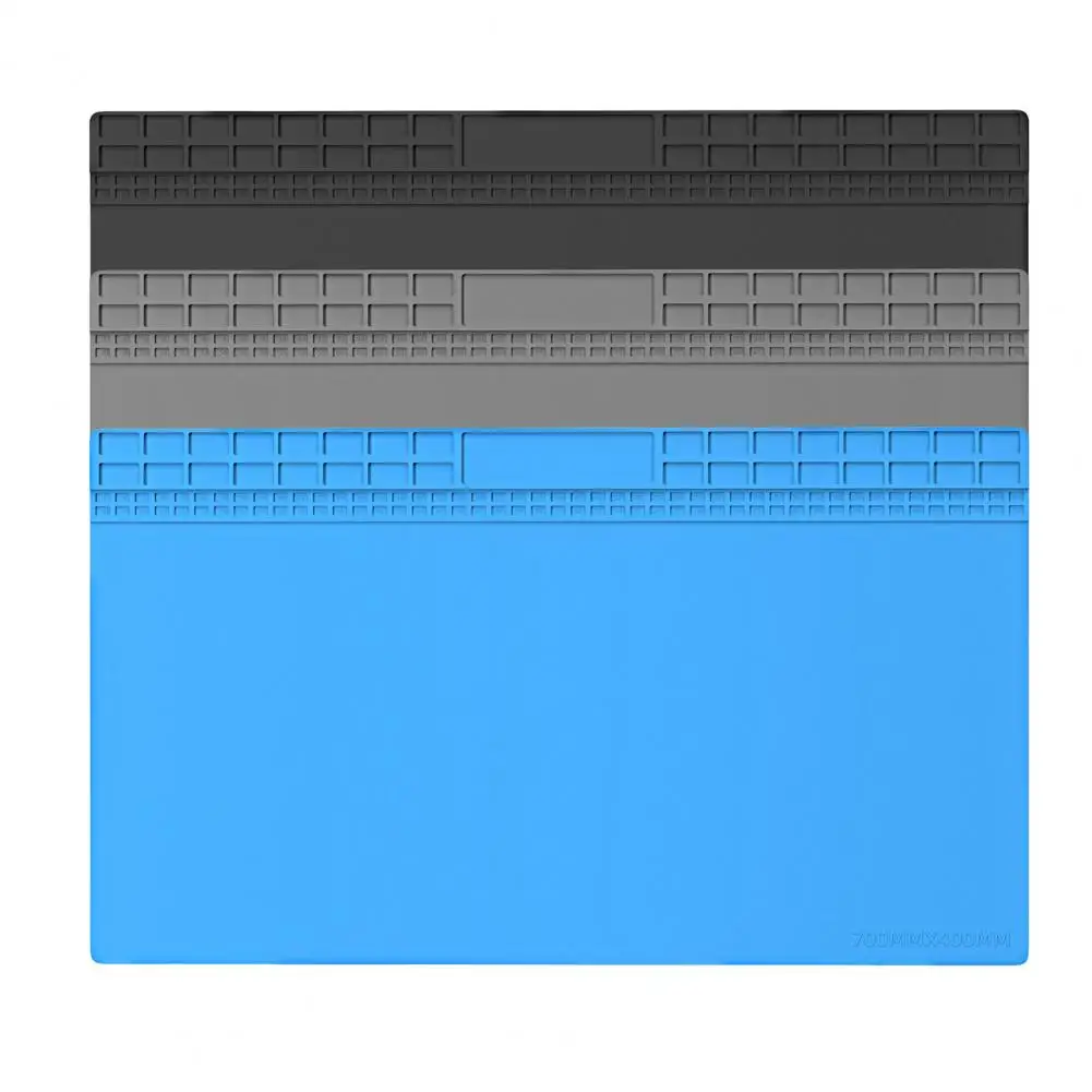 Workspace Organization Tool Heat-resistant Silicon Work Mat for Electronic Repair Operations Multi-slot for Phone for Sellers