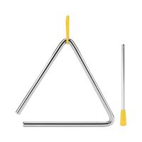 Triangle Instrument Handcrafted Metal Triangles Beaters Music Enlightenment Tool With Firing Pin For Dinner Bell Classroom Music