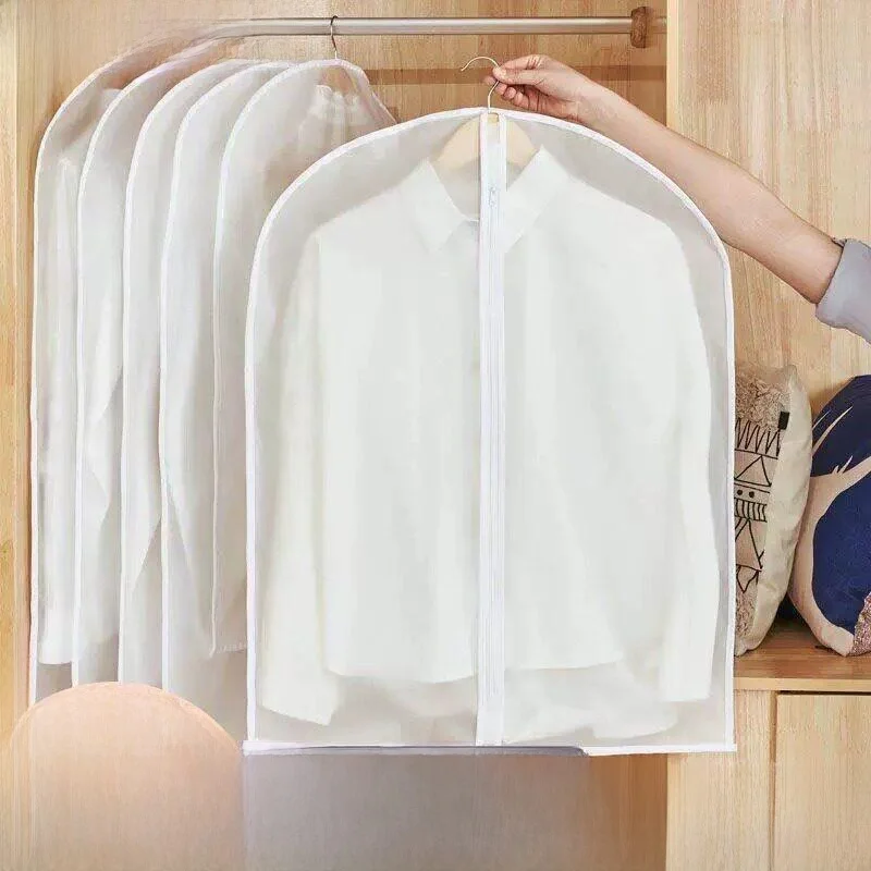 

Transparent Dustproof Clothes Cover Hanging Bag Home Use Full Enclosure Protection Suitcase for Coat Shirt Jacket Storage