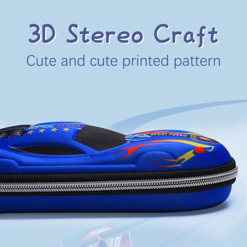 3D Racing Car Pencil Case for Kids 5