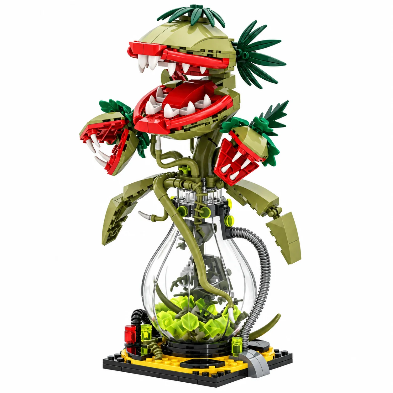 Model Kit Fantasy - MOC Apocalypse Lab Mutant Fresspflanze Baustein-Set