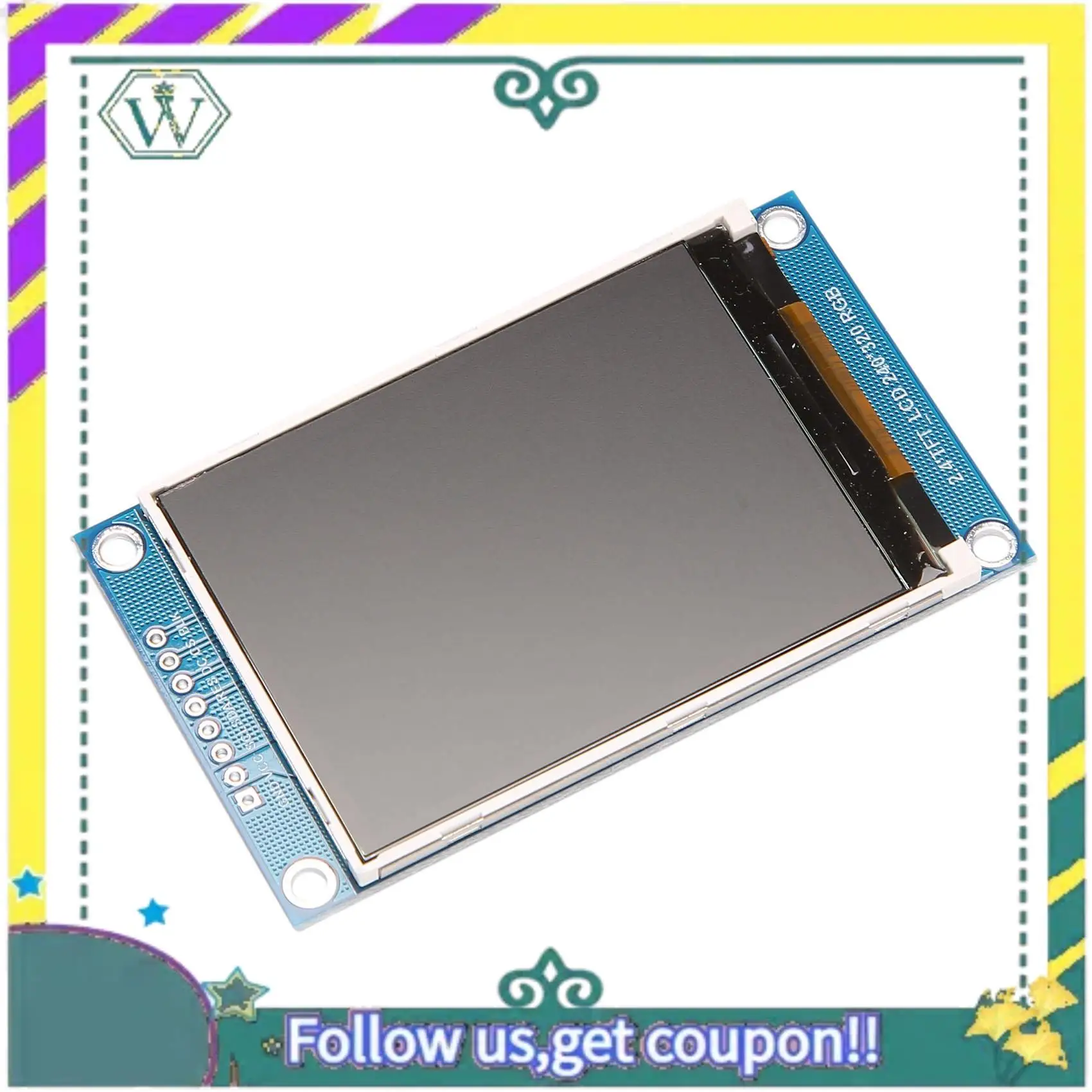 

NEW 2.4 Inch 240X320 LCD SPI TFT Display Module Driver IC ILI9341 For Arduino