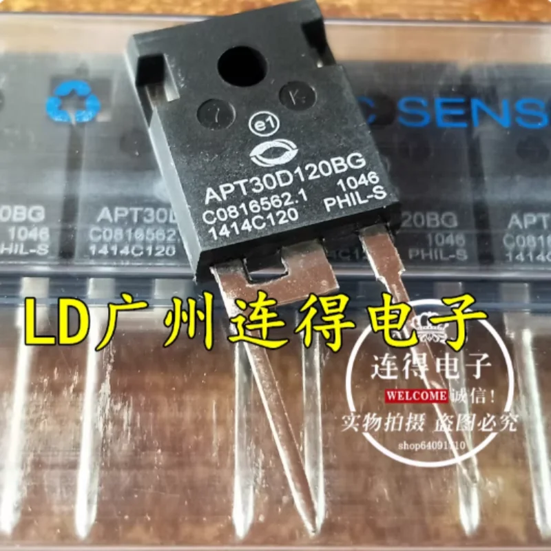 10Pcs Refurbished original APT30DQ120BG APT30D120BG TO-247-2 30A 1200V as a replacement for RHRG30120