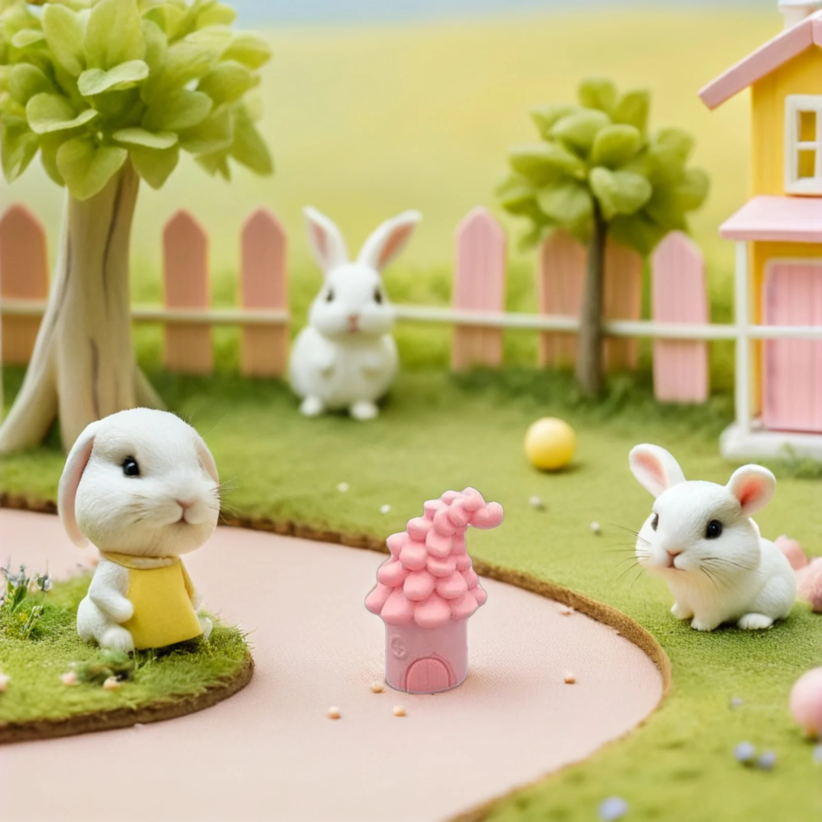 

16 шт., мини-грибной домик, сказочный садовый декор, крошечный домик из смолы для кукольного домика, топпер для торта, аксессуары для террариума, микропейзаж