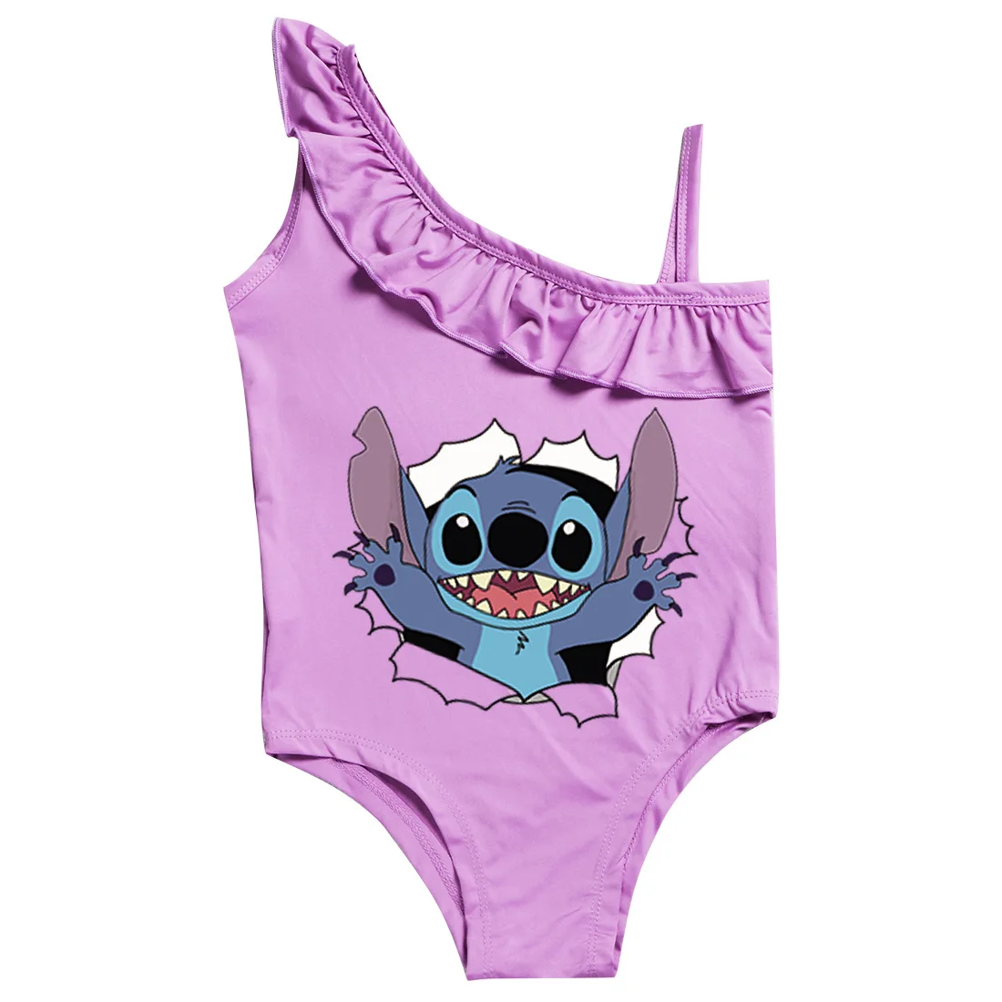 Stitch Girl Swimsuit 3-10Years Game Children\'s Swimwear Girls Bathing Suits Swimwear birthday gift