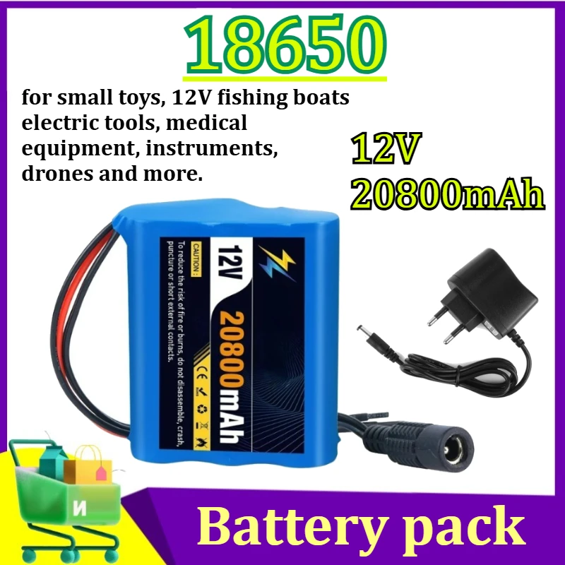 

Новая защитная плата 3S1P 12В 20800мАч, аккумуляторный блок 12В 20.8Ач, литий-ионный аккумулятор 18650 DC 12.6В, суперперезаряжаемая батарея + зарядное устройство