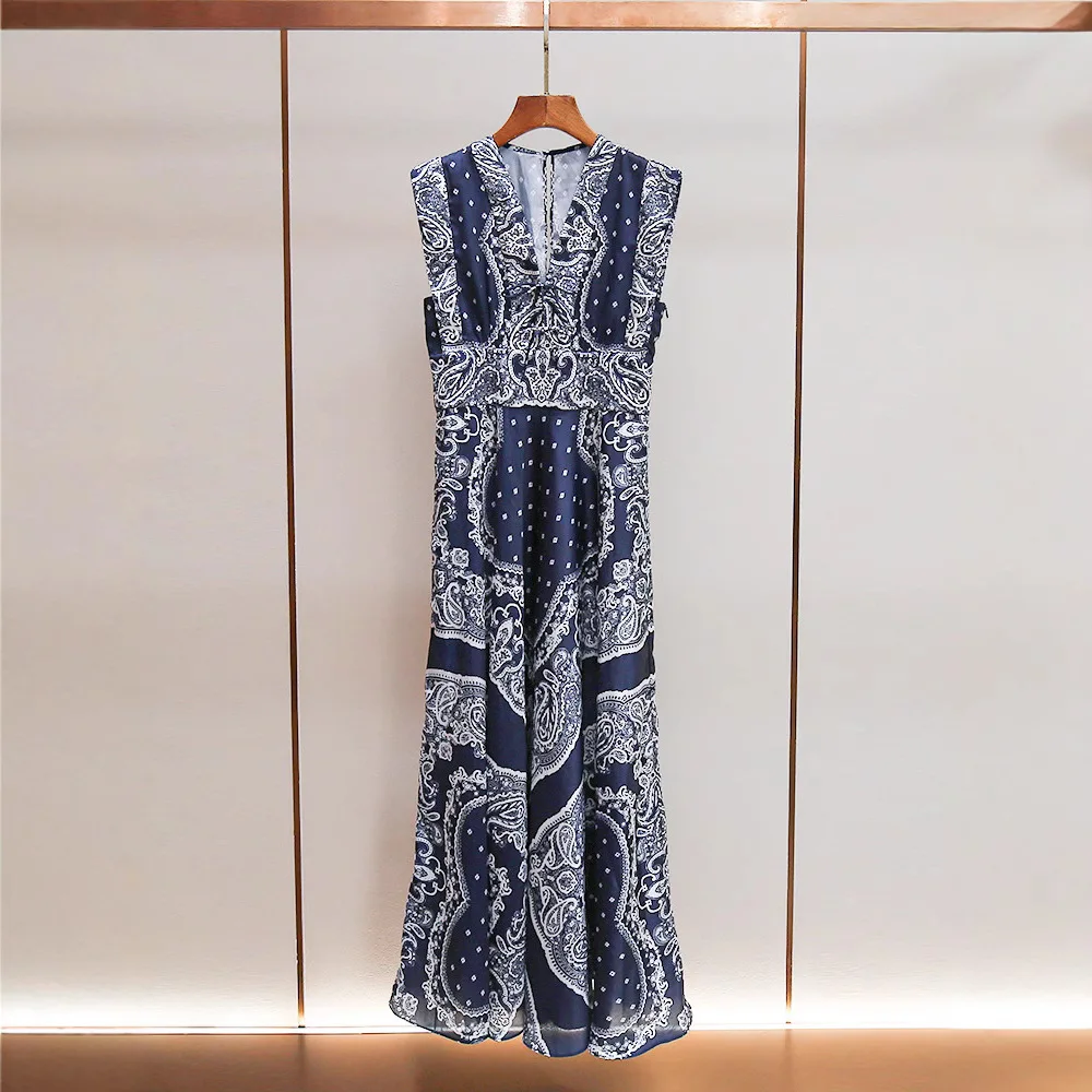 

Летний повседневный жилет с V-образным вырезом и завышенной талией, с принтом, из полиэстера, для дома и отдыха.