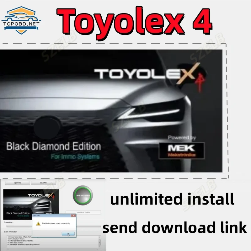 Toyolex 4 IMMO Software With Unlimited Keygen toyolex 4 for Denso ECU Tuning Car DTC Software Tool PK 2026 Hot Sell