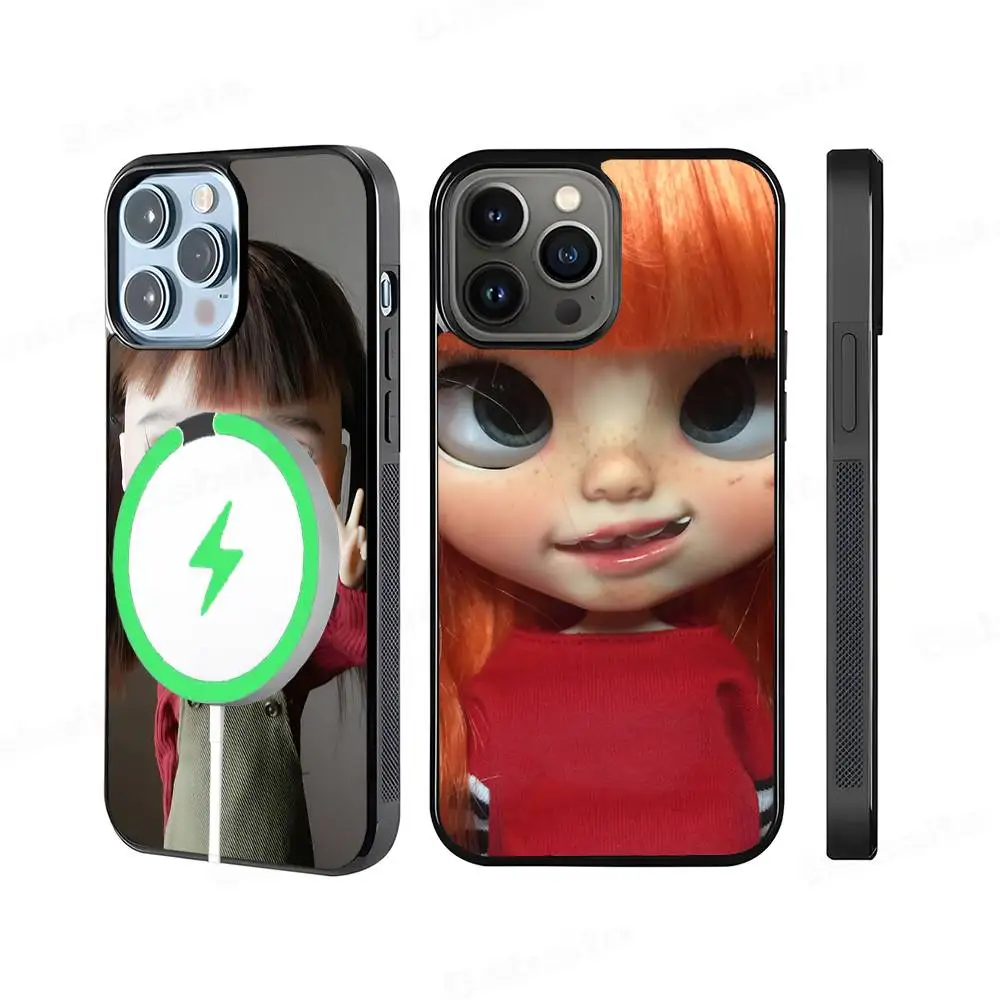 

Japanese Korean Retro Doll Dark Baby Phone Case For IPhone 16 15 14 13 12 11 17 Pro Max Plus Magnetic Wireless Cover