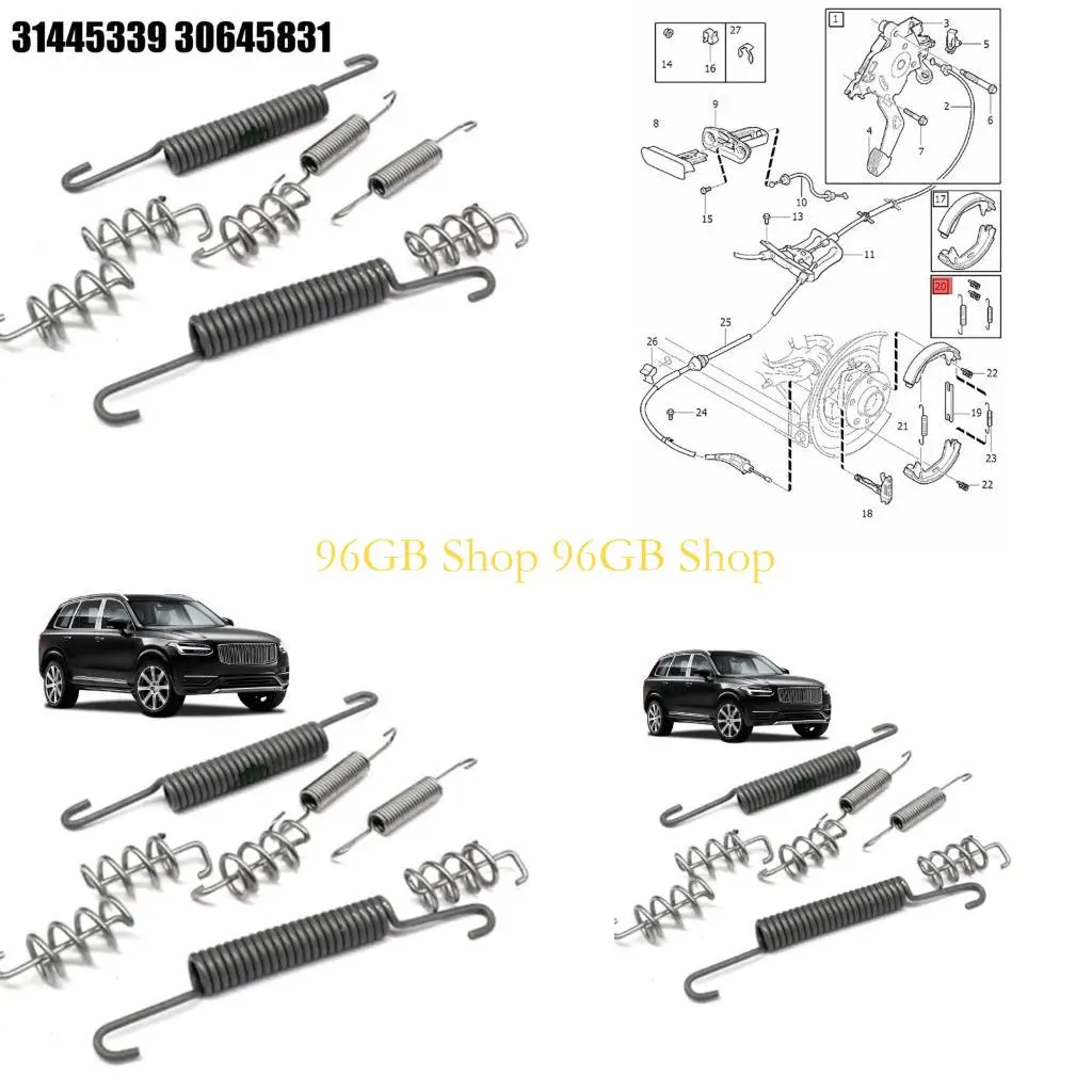 

96 ГБ 306458331 Запасная пружинная пружинная часть для ремонтного комплекта V70 XC90