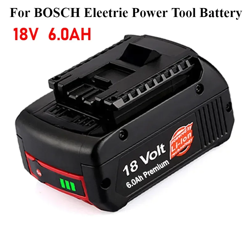 

60000mAh Rechargeable Battery 18V Lithium Battery Portable Chainsaw Battery for BOSCH Electric Power Tool Battery 18650 Battery