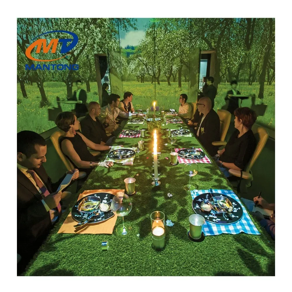 Multi-sensory Dining Immersive Projection Experience Restaurant/Hotel 360 Immersive Wall Mapping Projection