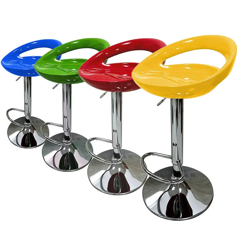 Exquisite modern design, plastic material, commercial restaurant kitchen bar stool, rotatable, stable and durable, high chair