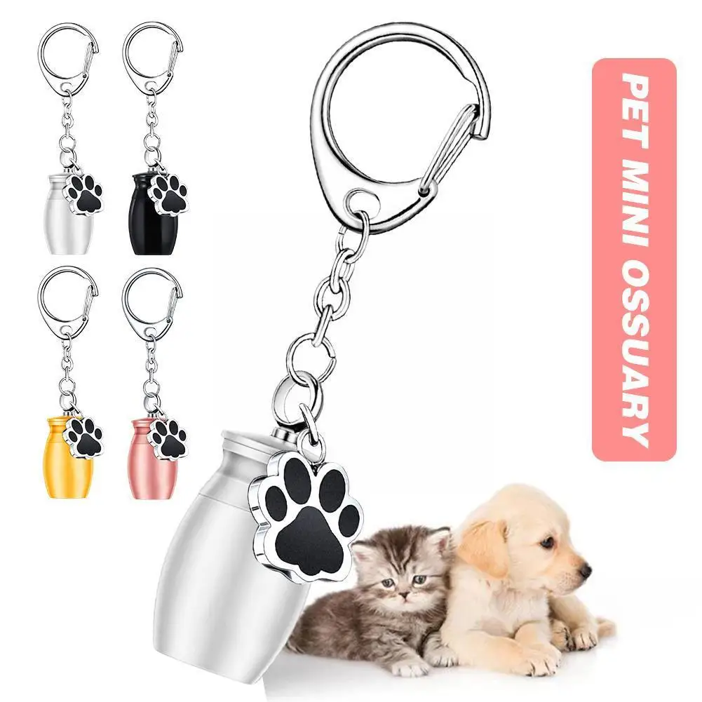 

Pet Mini Ossuary Stainless Steel Pet Urns Pendant Dog Cat Bird Mouse Cremation Ashes Urn Sealed Funeral For Pet Souvenir Ja N9S7